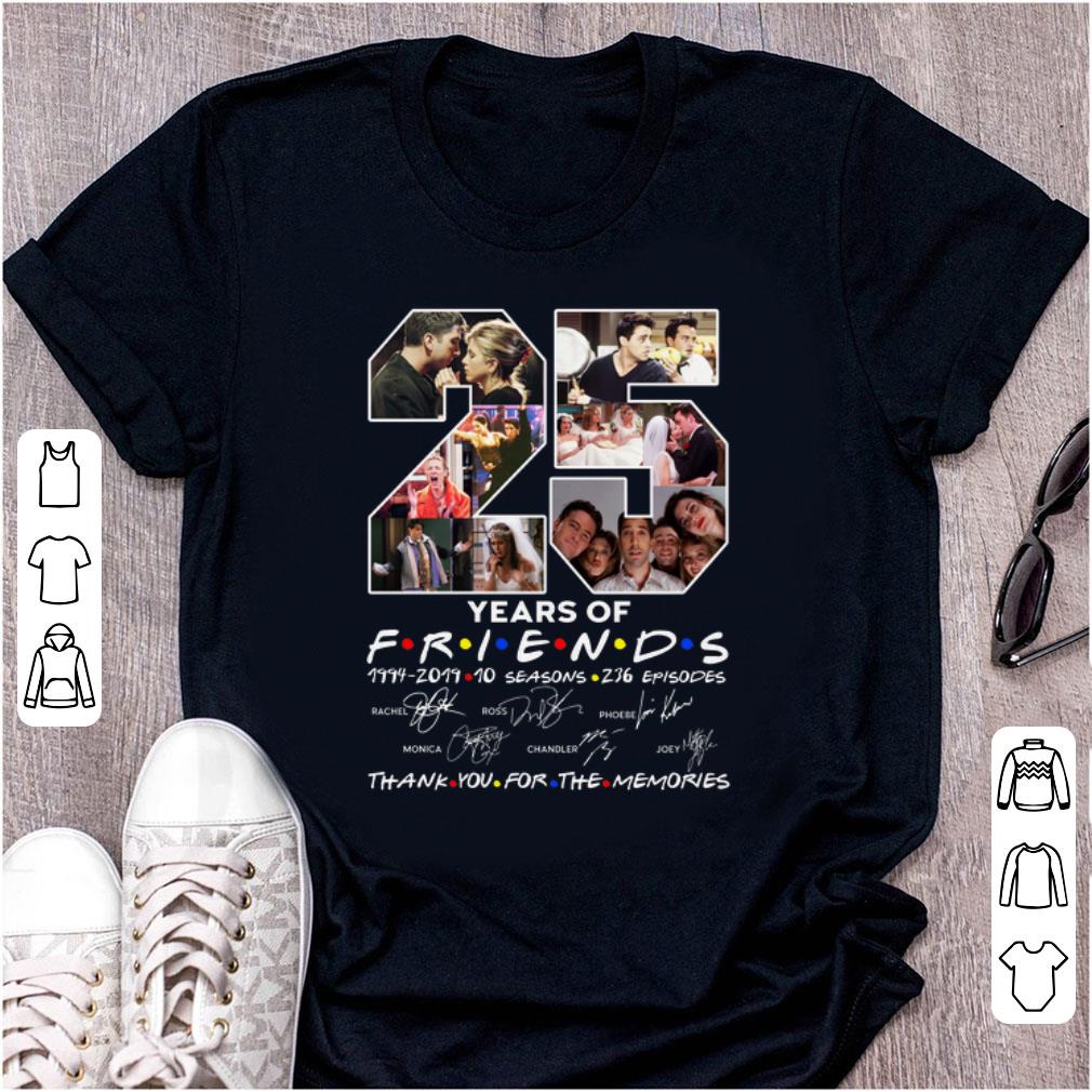 Nice 25 Years Of Friends Thank You For The Memories Signature shirt 1 - Nice 25 Years Of Friends Thank You For The Memories Signature shirt