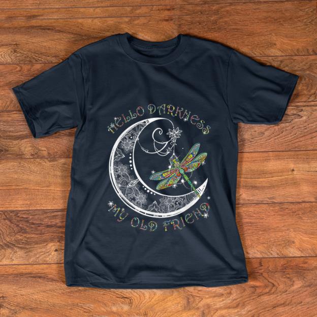 Nice Hello Darkness My Old Friend Dragonfly and Moon shirt 1 - Nice Hello Darkness My Old Friend Dragonfly and Moon shirt