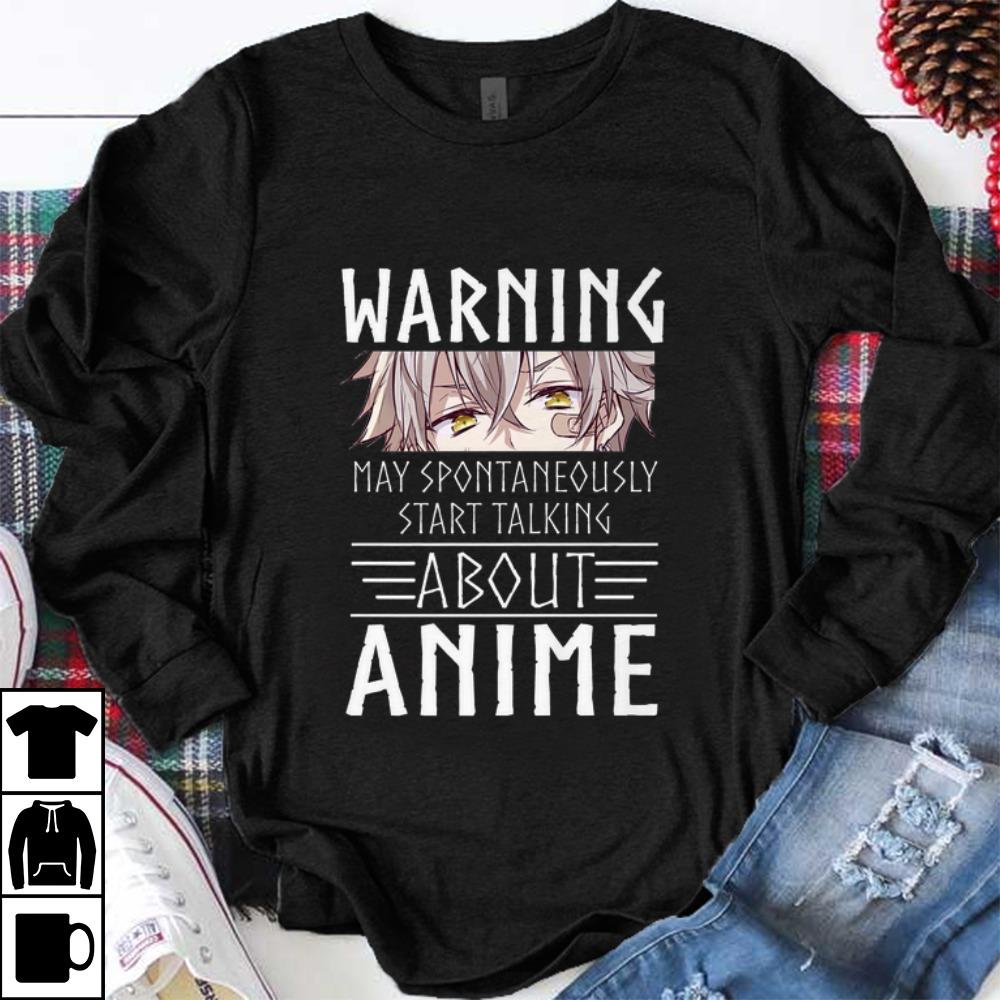 Official Anime Kawaii Warning May Spontaneously Start Talking About Anime shirt 1 - Official Anime Kawaii Warning May Spontaneously Start Talking About Anime shirt