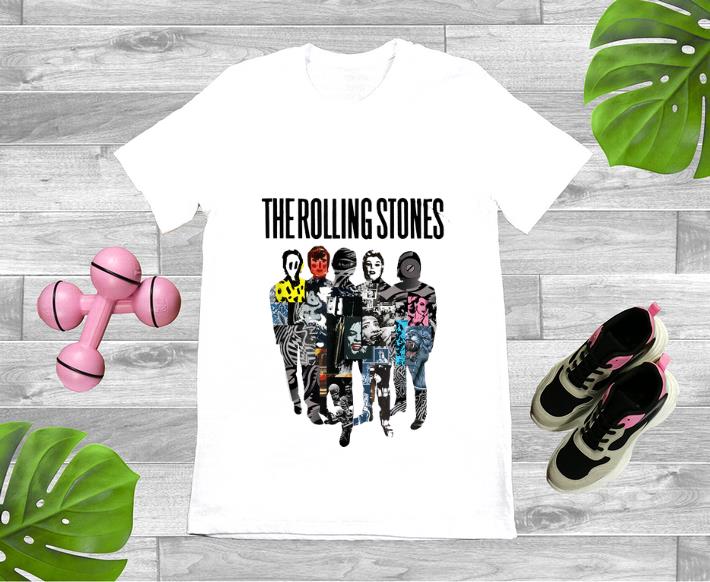 Original Rolling Stones Official Silhouette Collage shirt 1 - Original Rolling Stones Official Silhouette Collage shirt