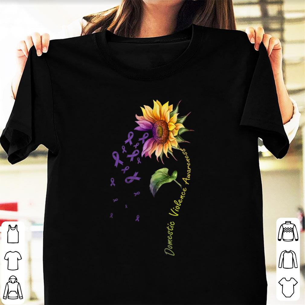 Premium Domestic Vilolence Awareness Sunflower shirt 1 - Premium Domestic Vilolence Awareness Sunflower shirt