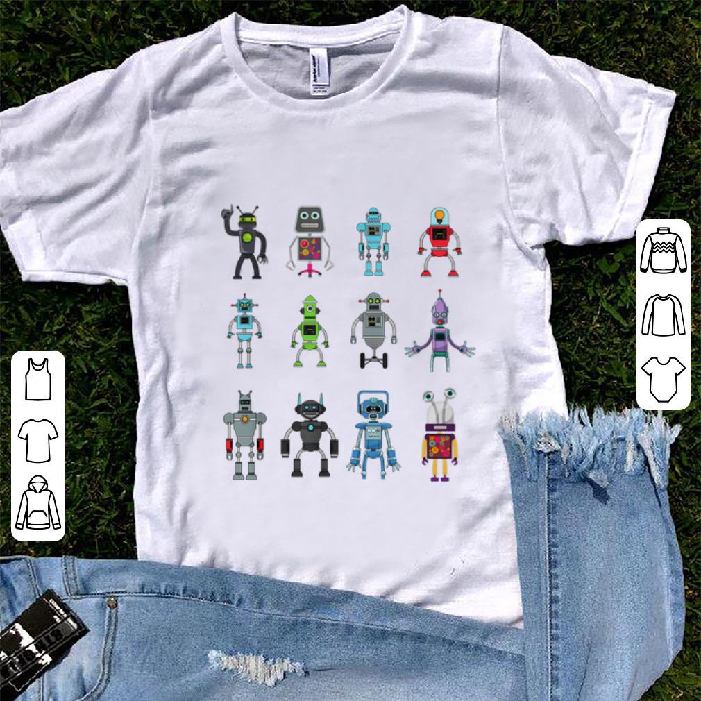 Premium Robot Emoji Ai Geek Science Robotics Vintage shirt 1 - Premium Robot Emoji Ai Geek Science Robotics Vintage shirt