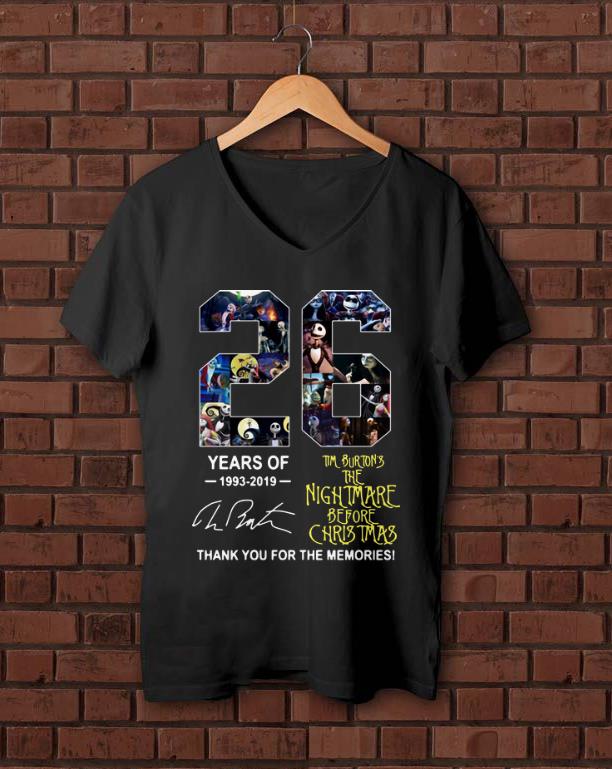 Pretty 26 Years of Tim Burton s The Nightmare Before Christmas signature shirt 1 - Pretty 26 Years of Tim Burton’s The Nightmare Before Christmas signature shirt