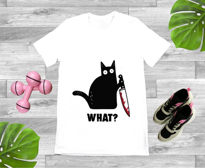 Pretty Cat What Murderous Black Cat With Knife shirt 1 - Pretty Cat What Murderous Black Cat With Knife shirt