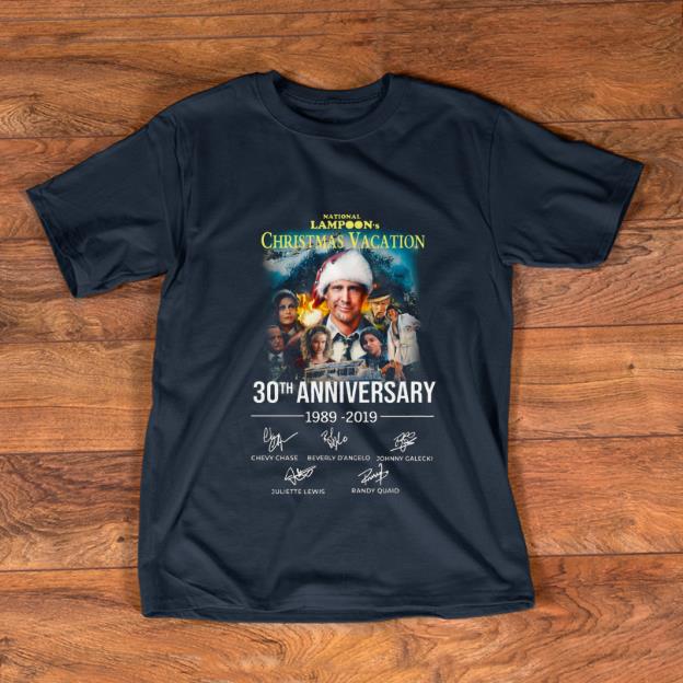 Pretty Christmas Vacation 30th Anniversary 1989 2019 Signature shirt 1 - Pretty Christmas Vacation 30th Anniversary 1989 2019 Signature shirt
