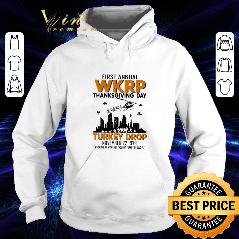 Premium First annual wkrp thanksgiving day Turkey drop november 22 1978 shirt 4 - Premium First annual wkrp thanksgiving day Turkey drop november 22 1978 shirt