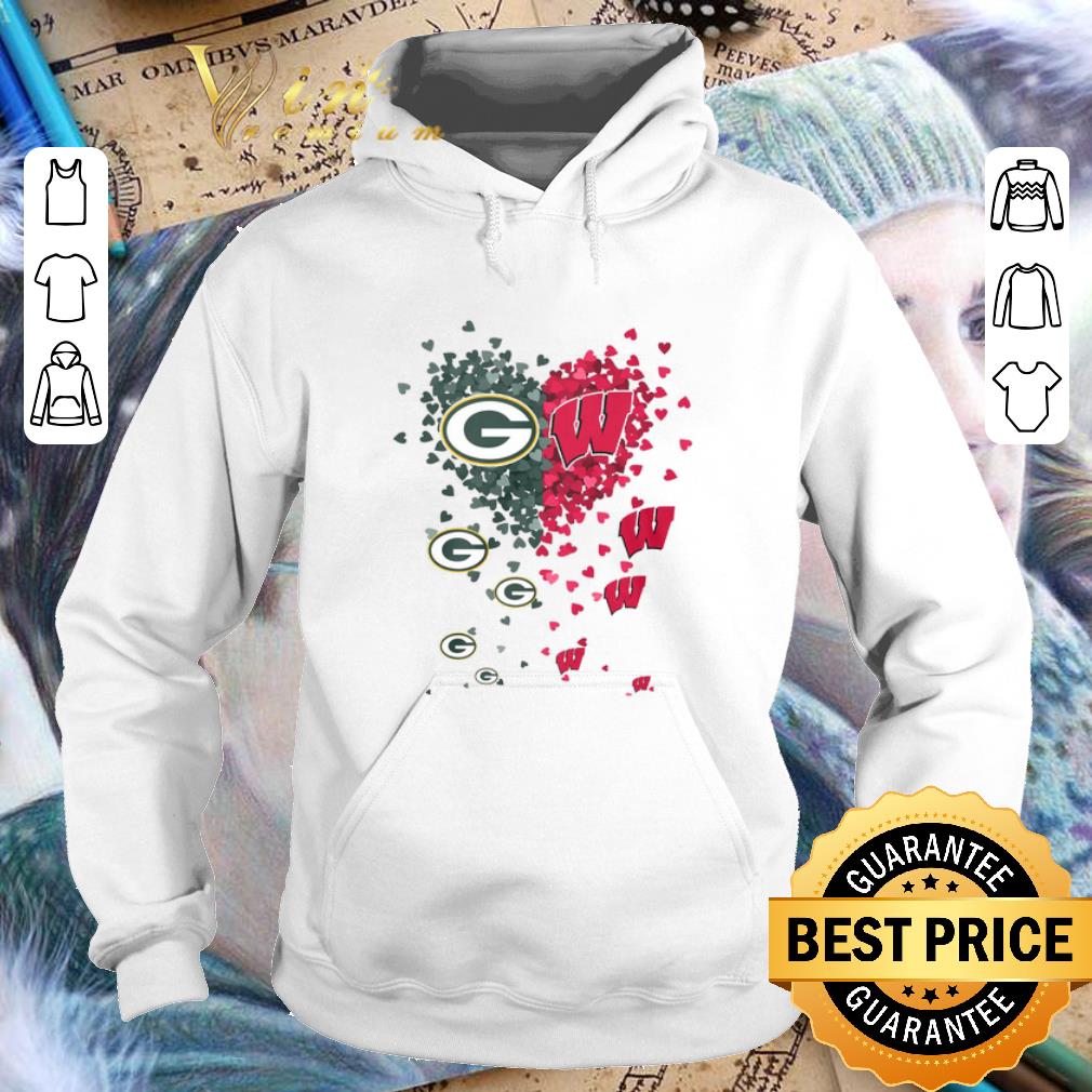 Premium Love Green Bay Packers Wisconsin Badgers Tiny Hearts Shape shirt Premium Love Green Bay Packers Wisconsin Badgers Tiny Hearts Shape shirt 4 - Premium Love Green Bay Packers Wisconsin Badgers Tiny Hearts Shape shirt