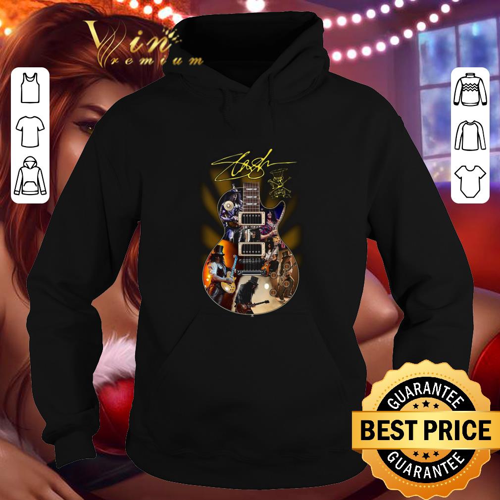 Premium Slash Guitarist signatures Guns N Roses shirt 4 - Premium Slash Guitarist signatures Guns N 'Roses shirt