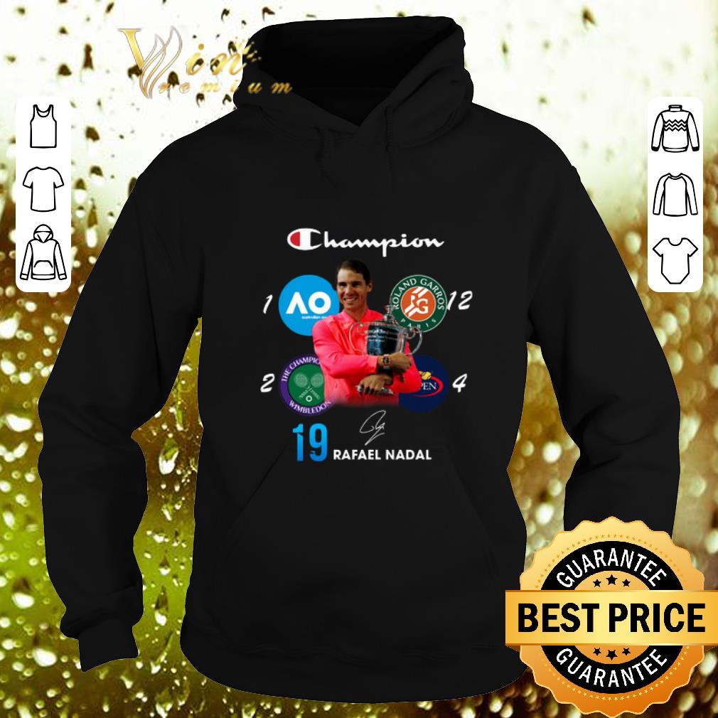 Awesome Champion Wimbledon Rafael Nadal 19 Roland Garros US Open shirt Awesome Champion Wimbledon Rafael Nadal 19 Roland Garros US Open shirt 4 - Awesome Champion Wimbledon Rafael Nadal 19 Roland Garros US Open shirt