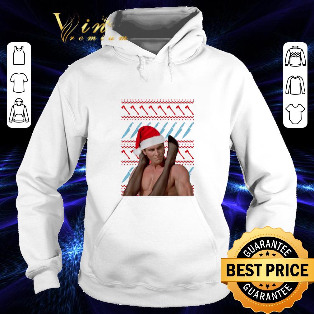 Awesome Patrick Bateman American Psycho ugly Christmas sweater 4 - Awesome Patrick Bateman American Psycho ugly Christmas sweater