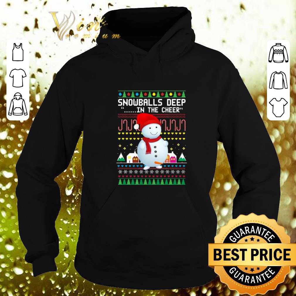 Awesome Snowballs Deep In the Cheer Christmas shirt 4 - Awesome Snowballs Deep In the Cheer Christmas shirt