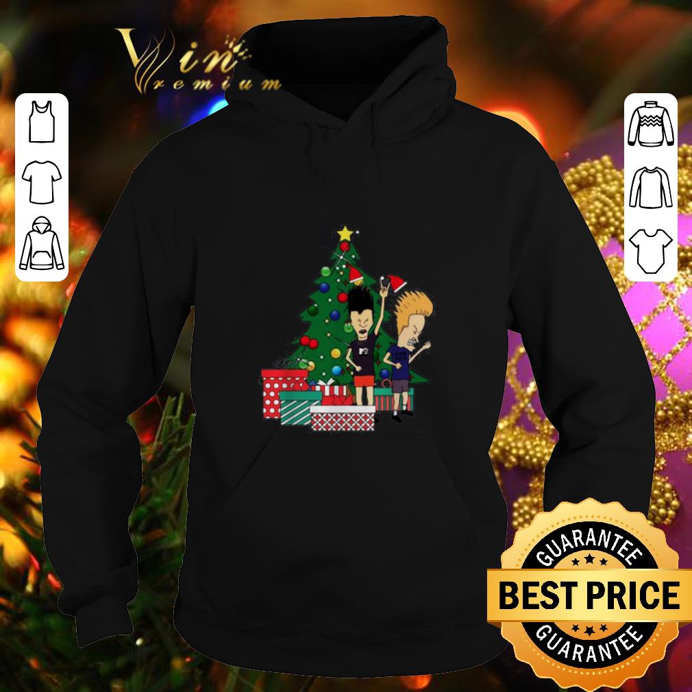 Best Beavis and Butthead around the Christmas tree ugly shirt 4 - Best Beavis and Butthead around the Christmas tree ugly shirt