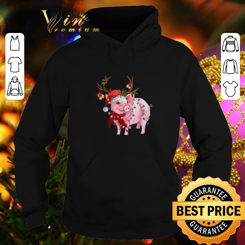 Best Pig Santa reindeer Christmas Lights shirt Best Pig Santa reindeer Christmas Lights shirt 4 - Best Pig Santa reindeer Christmas Lights shirt