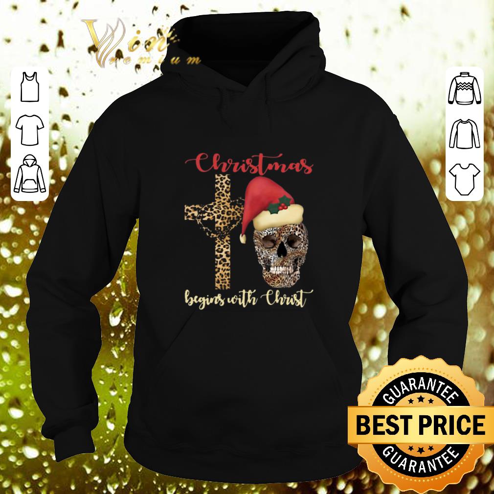Best Skull leopard Christmas Begins with Christ shirt Best Skull leopard Christmas Begins with Christ shirt 4 - Best Skull leopard Christmas Begins with Christ shirt