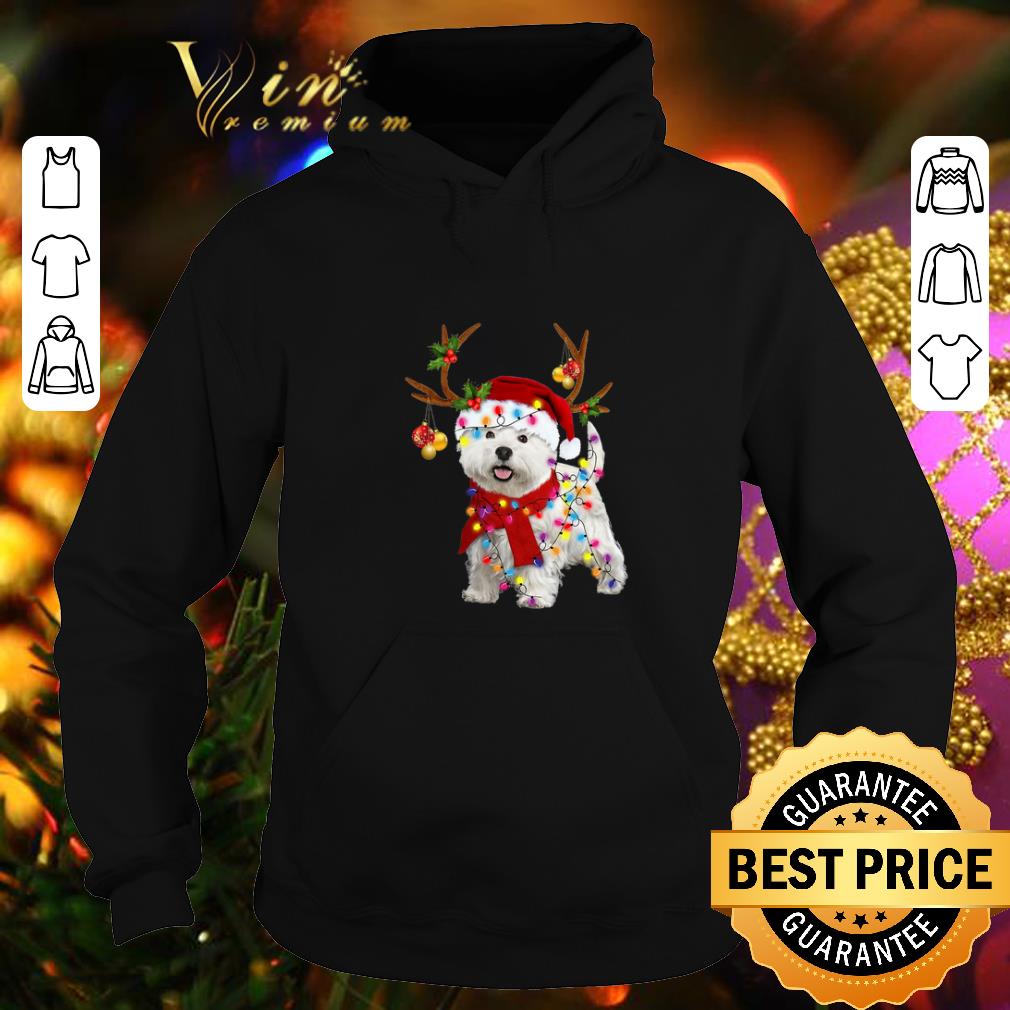 Best West Highland Terrier santa reindeer Christmas shirt 4 - Best West Highland Terrier santa reindeer Christmas shirt