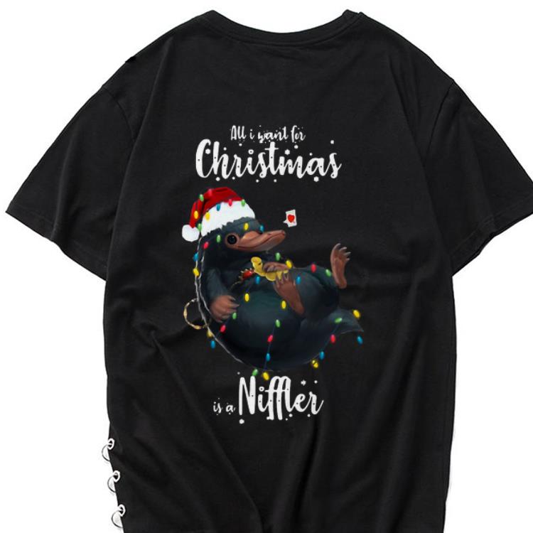 Hot All I Want For Christmas Is A Niffler shirt 1 - Hot All I Want For Christmas Is A Niffler shirt