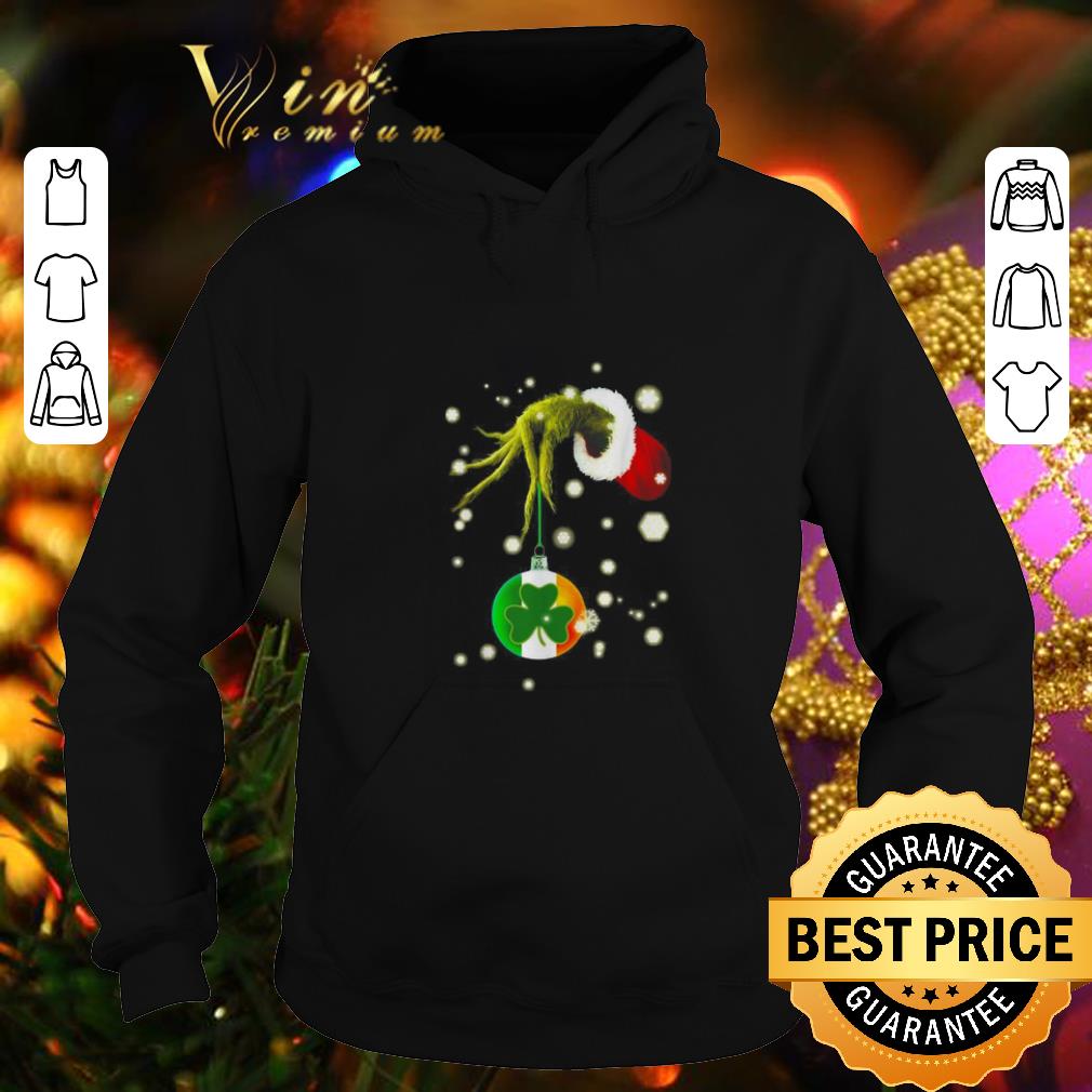 Pretty Grinch hold Shamrock Christmas shirt 4 - Pretty Grinch hold Shamrock Christmas shirt