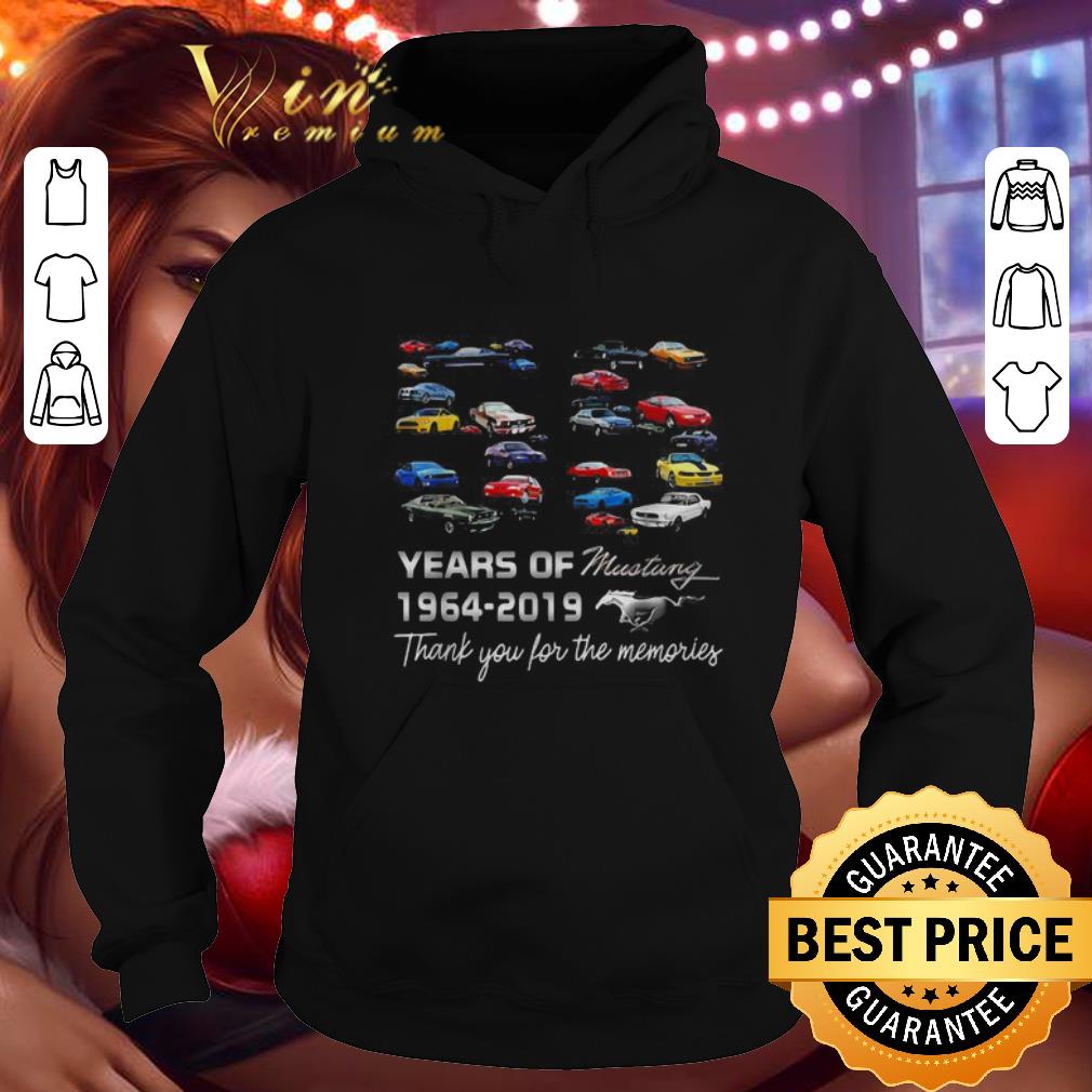Awesome 55 Years of Mustang 1964 2019 thank you for the memories shirt 4 - Awesome 55 Years of Mustang 1964-2019 thank you for the memories shirt