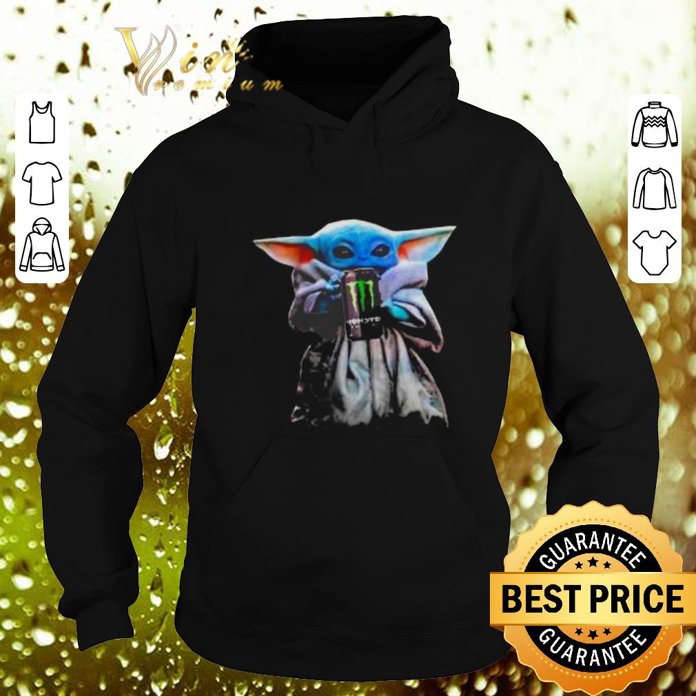 Awesome Baby Yoda hug Monster Energy Star Wars Mandalorian shirt 4 - Awesome Baby Yoda hug Monster Energy Star Wars Mandalorian shirt