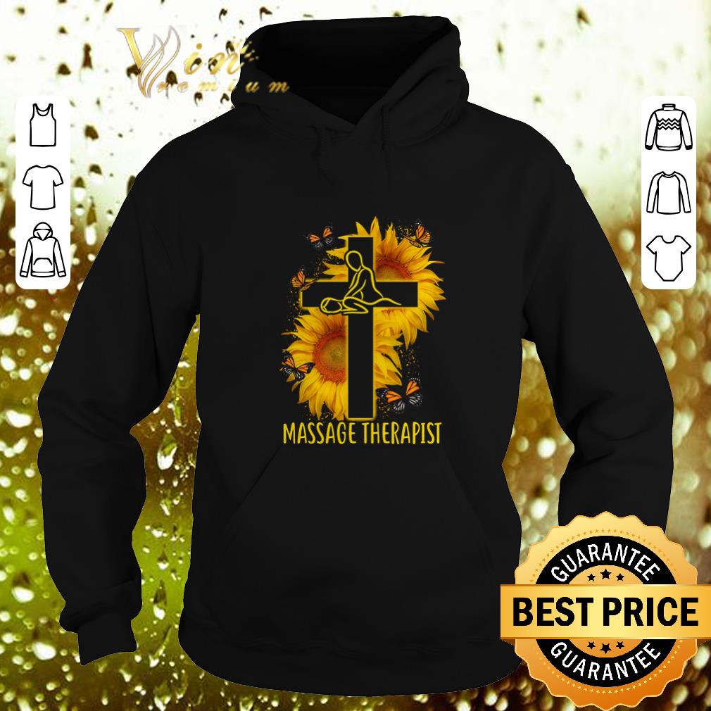 Awesome Butterfly Massage Therapist Christ Sunflower shirt 4 - Awesome Butterfly Massage Therapist Christ Sunflower shirt