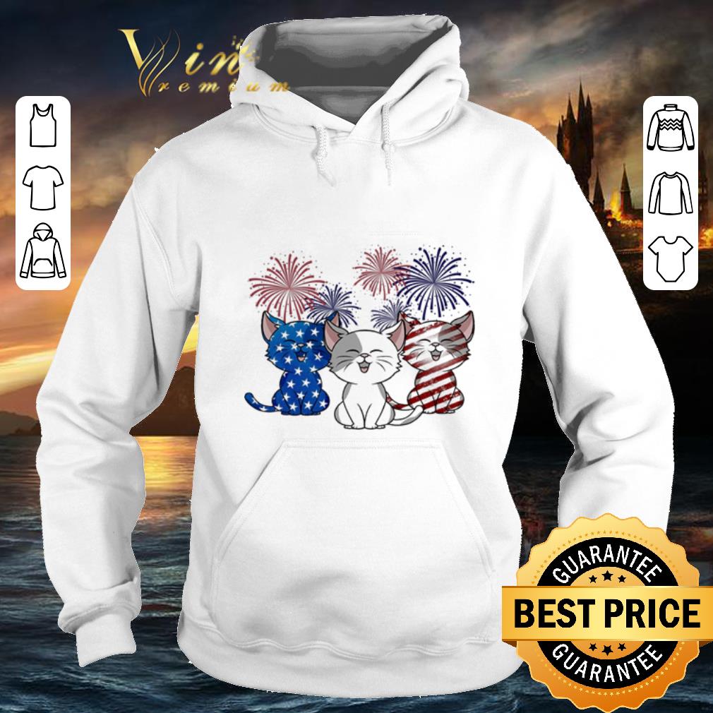 Awesome Fireworks Grumpy cats red white and blue American flag shirt 4 - Awesome Fireworks Grumpy cats red white and blue American flag shirt