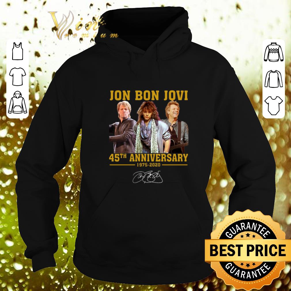 Awesome Jon Bon Jovi 45th Anniversary 1975 2020 Signature shirt 4 - Awesome Jon Bon Jovi 45th Anniversary 1975 2020 Signature shirt