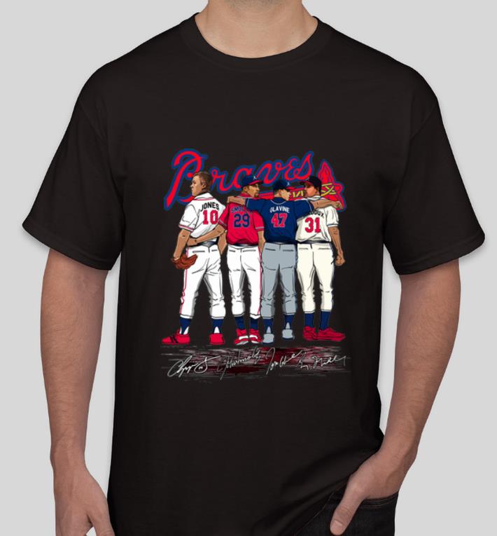 Awesome MLB Atlanta Braves Jones Smoltz Glavine Maddux Signatures shirt 4 - Awesome MLB Atlanta Braves Jones Smoltz Glavine Maddux Signatures shirt