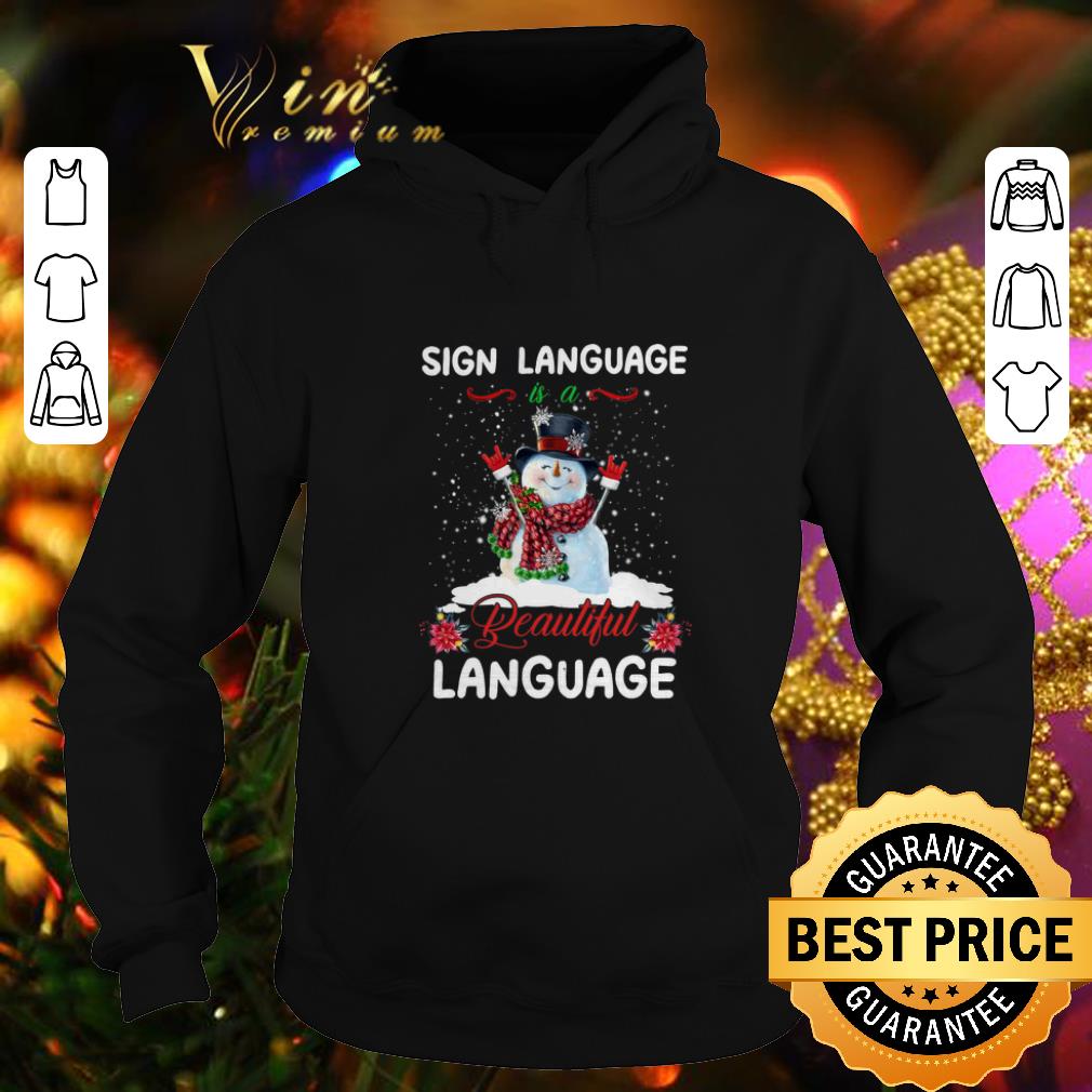 Best Snowman sign language beautiful language Christmas shirt Best Snowman sign language beautiful language Christmas shirt 4 1 - Best Snowman sign language beautiful language Christmas shirt
