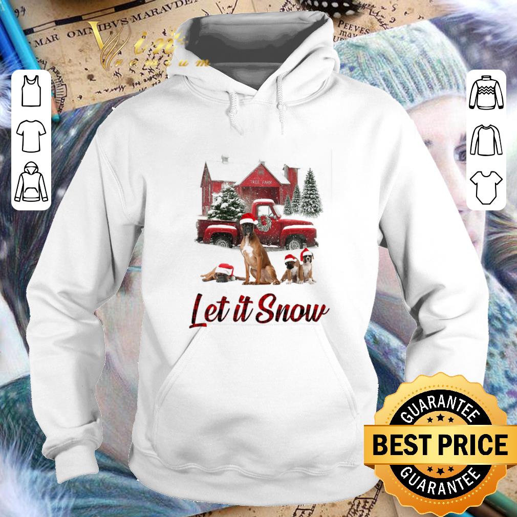 Pretty Santa Boxer Let It Snow Christmas shirt 4 - Pretty Santa Boxer Let It Snow Christmas shirt