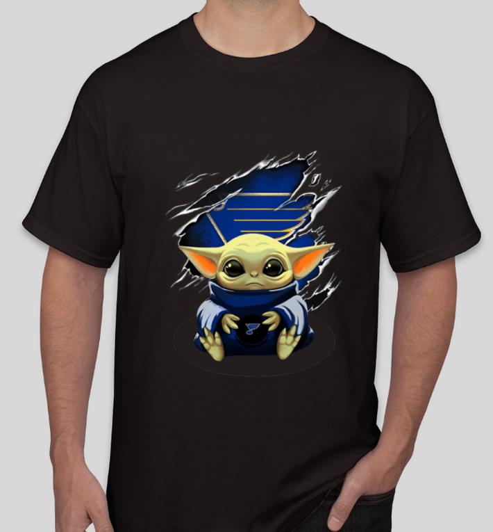 Awesome Star Wars Baby Yoda Blood Inside St Louis Blues shirt 4 - Awesome Star Wars Baby Yoda Blood Inside St. Louis Blues shirt