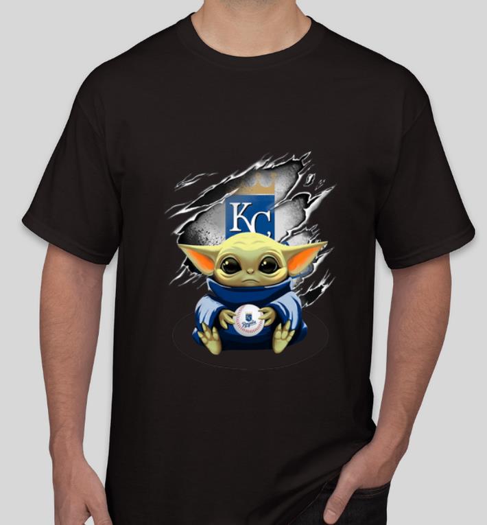 Original Star Wars Baby Yoda Blood Inside Kansas City Royals shirt 4 - Original Star Wars Baby Yoda Blood Inside Kansas City Royals shirt