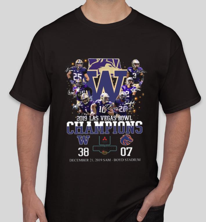 Premium 2019 Las Vegas Bowl Champions Players Signatures shirt 4 - Premium 2019 Las Vegas Bowl Champions Players Signatures shirt