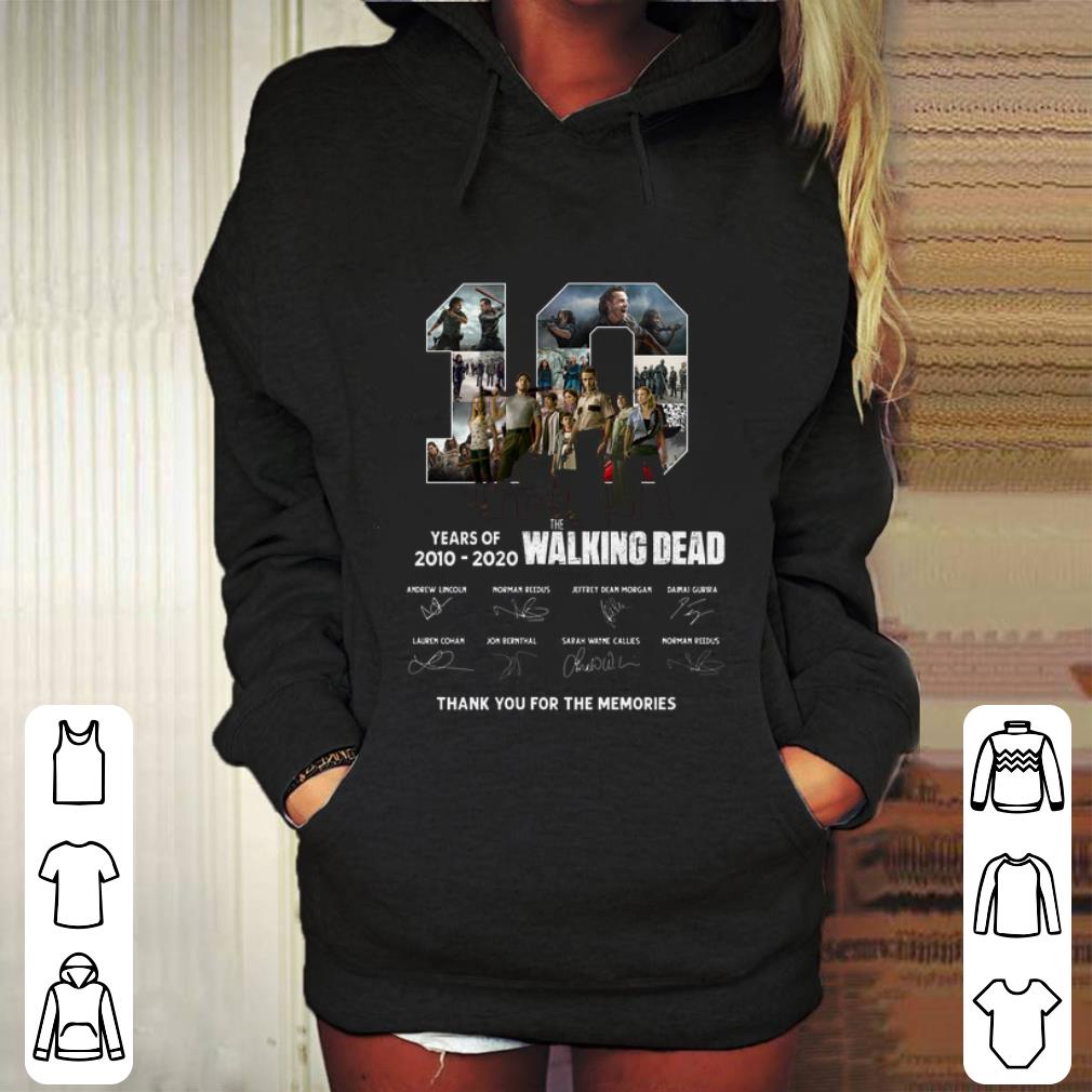 Awesome 10 years of The Walking Dead 2010 2020 signatures thank you for the memories shirt Awesome 10 years of The Walking Dead 2010 2020 signatures thank you for the memories shirt 4 - Awesome 10 years of The Walking Dead 2010 2020 signatures thank you for the memories shirt