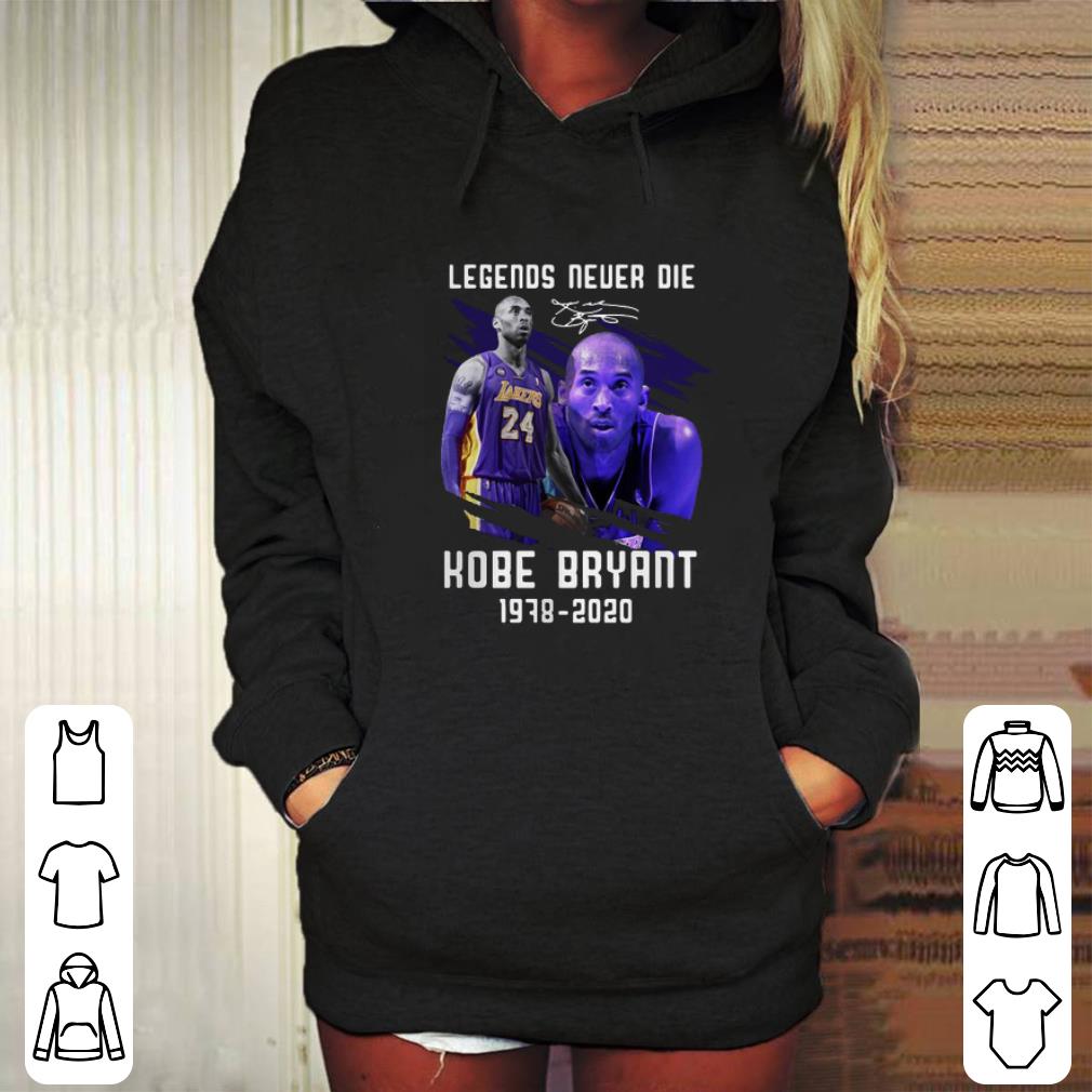 Awesome Legends Never Die Signature Lakers 24 Kobe Bryant 1978 2020 shirt 4 - Awesome Legends Never Die Signature Lakers 24 Kobe Bryant 1978 2020 shirt