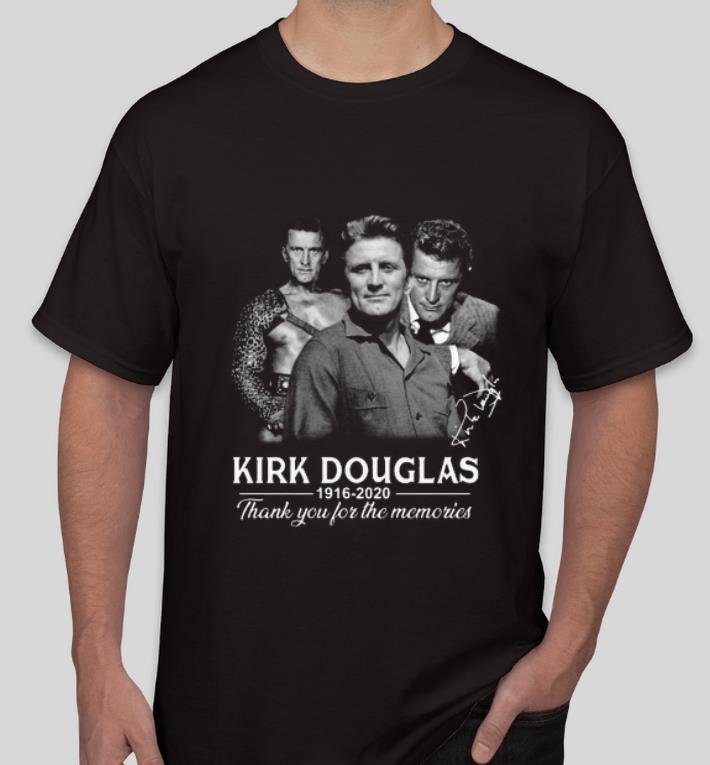 Original Kirk Douglas 1916 2020 thank you for the memories signature shirt 4 - Original Kirk Douglas 1916 2020 thank you for the memories signature shirt