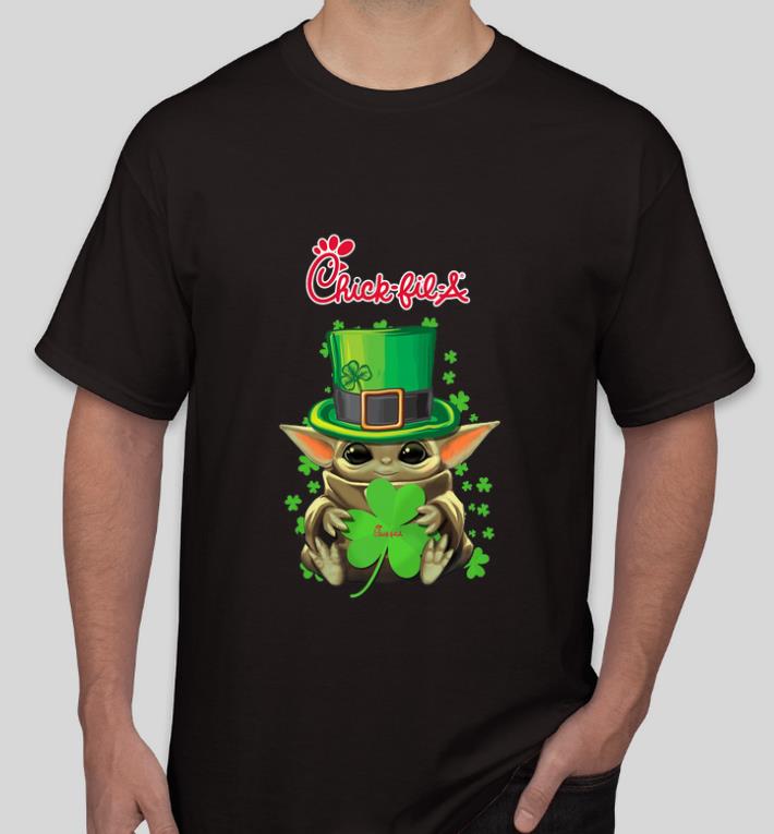 Premium Baby Yoda Chick Fil A Shamrock St Patrick s Day shirt 4 - Premium Baby Yoda Chick-Fil-A Shamrock St.Patrick’s Day shirt