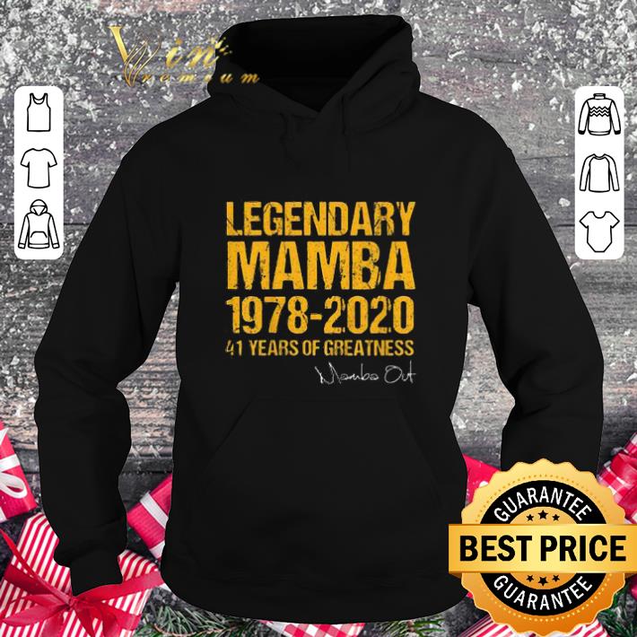 Pretty Legendary Mamba 1978 2020 41 Years Of Greatness Mamba Out signed shirt 4 - Pretty Legendary Mamba 1978 2020 41 Years Of Greatness Mamba Out signed shirt