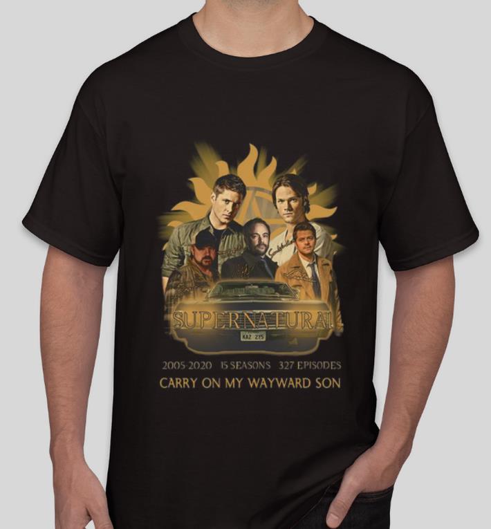 Pretty Syper Natural 2005 2020 327 Episodes Carry On My Wayward Son shirt 4 - Pretty Syper Natural 2005 -2020 327 Episodes Carry On My Wayward Son shirt