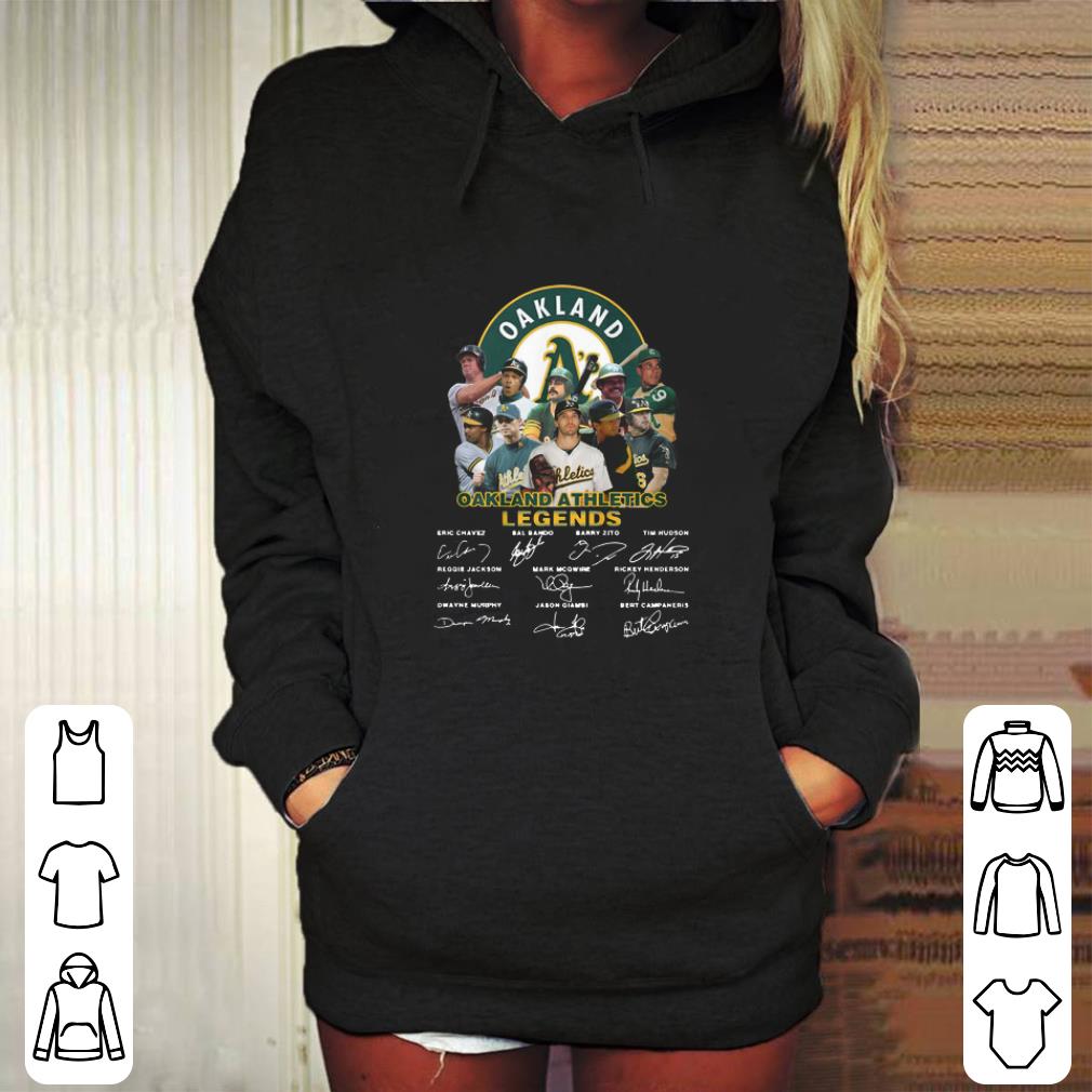 Awesome Logo Oakland Athletic team legends signatures shirt 4 - Awesome Logo Oakland Athletic team legends signatures shirt