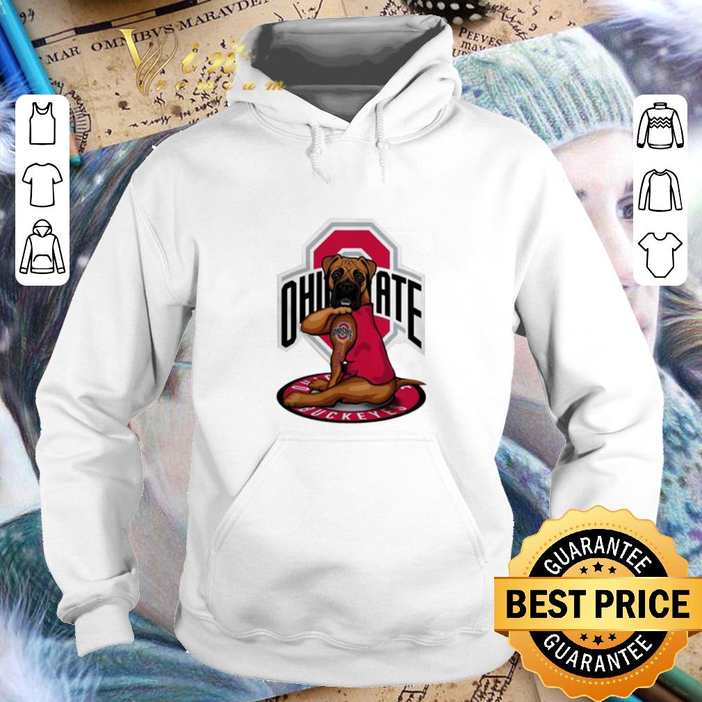 Pretty Boxer Dog Tattoo Ohio State Buckeyes shirt 4 - Pretty Boxer Dog Tattoo Ohio State Buckeyes shirt