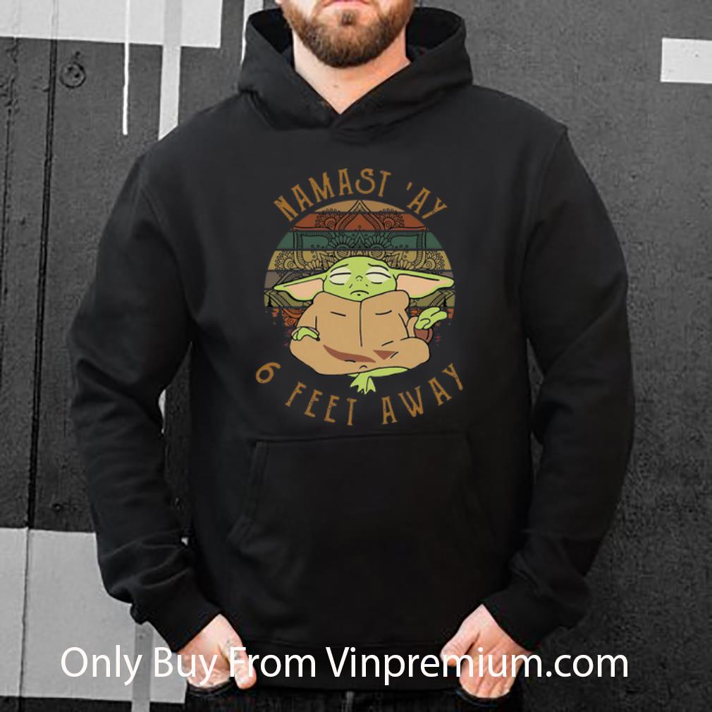 06983657 hot vintage baby yoda namast ay 6 feet away shirt 4 - Hot Vintage Baby Yoda Namast 'Ay 6 Feet Away shirt