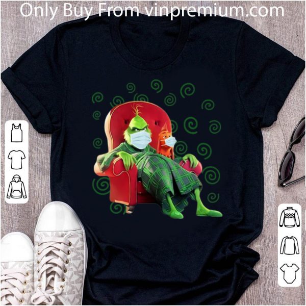 Original Grinch And Max Face Mask Stay At Home shirt