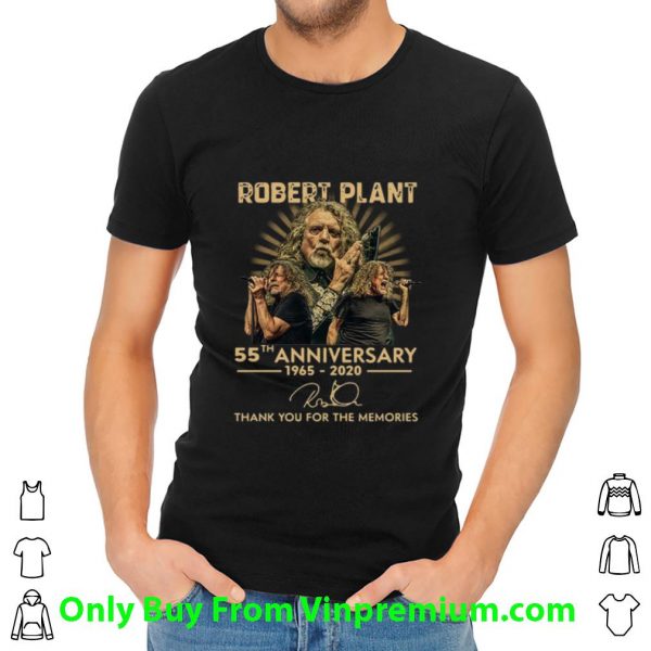 Great Robert Plant 55th Anniversary Thank You For The Memories Signature shirt