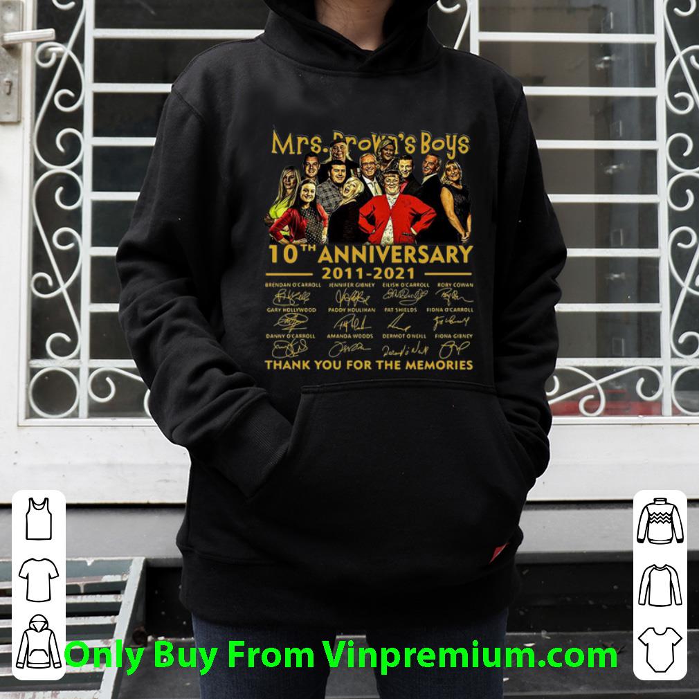 102a6a29 official mrs brown s boys 10th anniversary thank you for the memories shirt 4 - Official Mrs. Brown's Boys 10th Anniversary Thank You For The Memories shirt