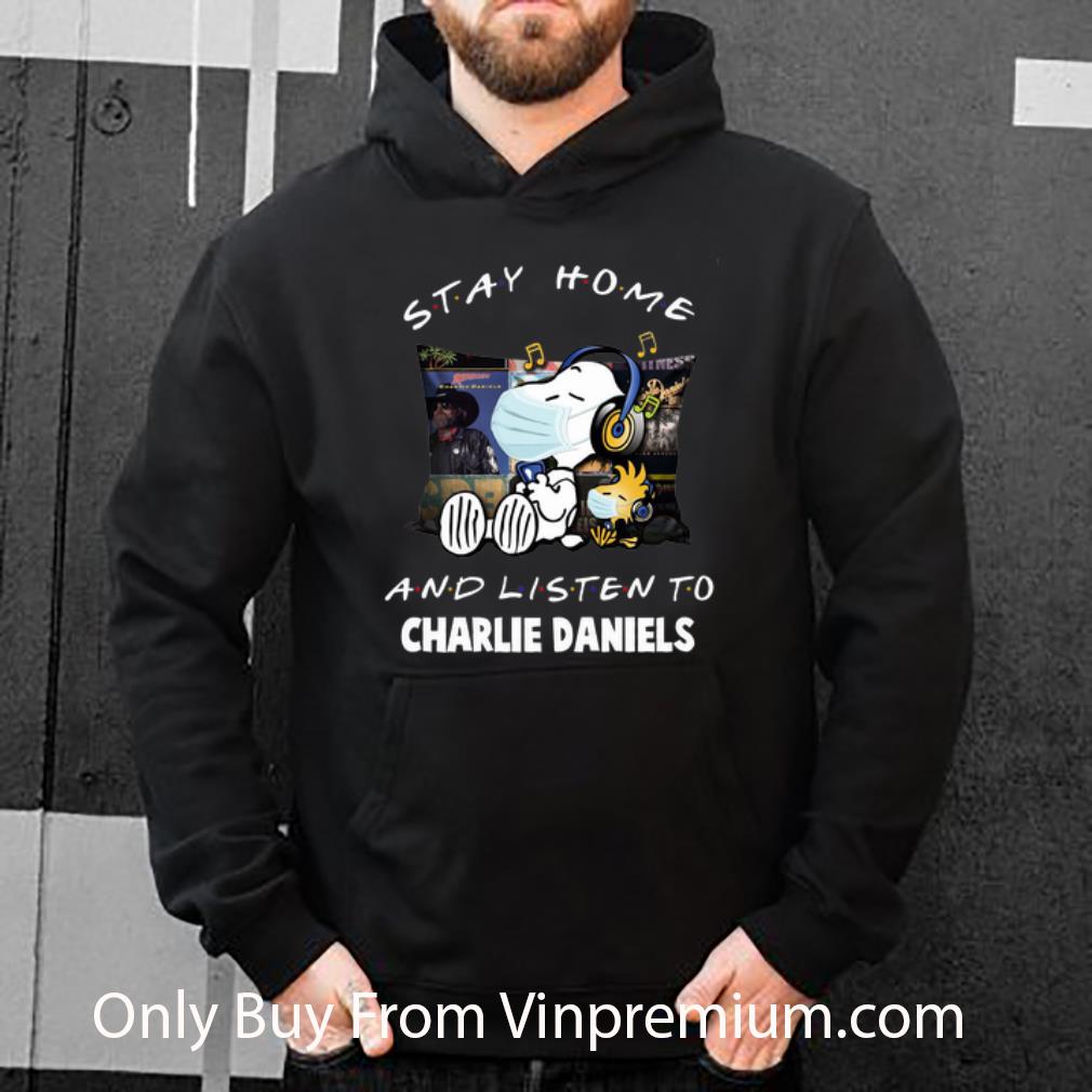 4fa29610 premium snoopy woodstock stay home and listen to charlie daniels shirt 4 - Premium Snoopy Woodstock Stay Home And Listen To Charlie Daniels shirt