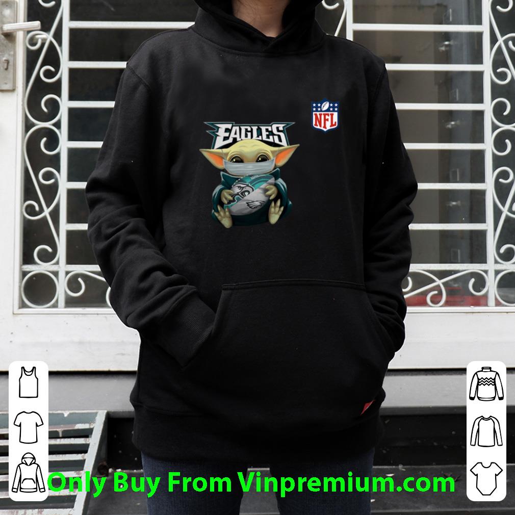 65643bd6 top star wars baby yoda mask philadelphia eagles nfl covid 19 shirt 4 - Top Star Wars Baby Yoda Mask Philadelphia Eagles NFL Covid-19 shirt