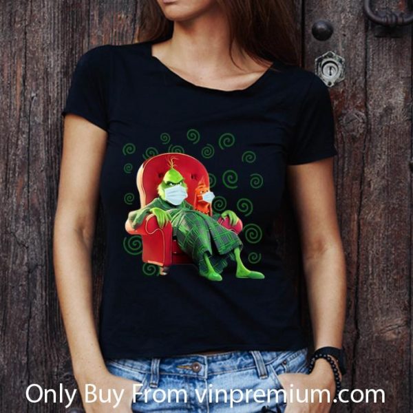 Original Grinch And Max Face Mask Stay At Home shirt