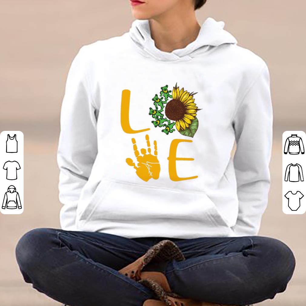 Nice Sunflower Grateful Dead Bear Love shirt 4 - Nice Sunflower Grateful Dead Bear Love shirt