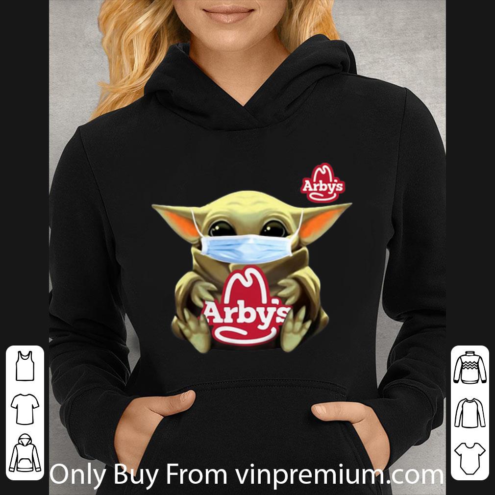 Pretty Star Wars Baby Yoda Face Mask Hug Arby’s Covid-19 shirt Pretty Star Wars Baby Yoda Face Mask Hug Arby s Covid 19 shirt 4 - Pretty Star Wars Baby Yoda Face Mask Hug Arby’s Covid-19 shirt