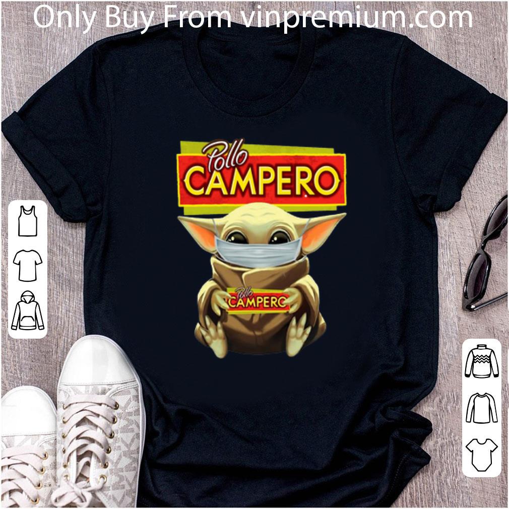 Original Star Wars Baby Yoda Face Mask Hug Pollo Campero shirt